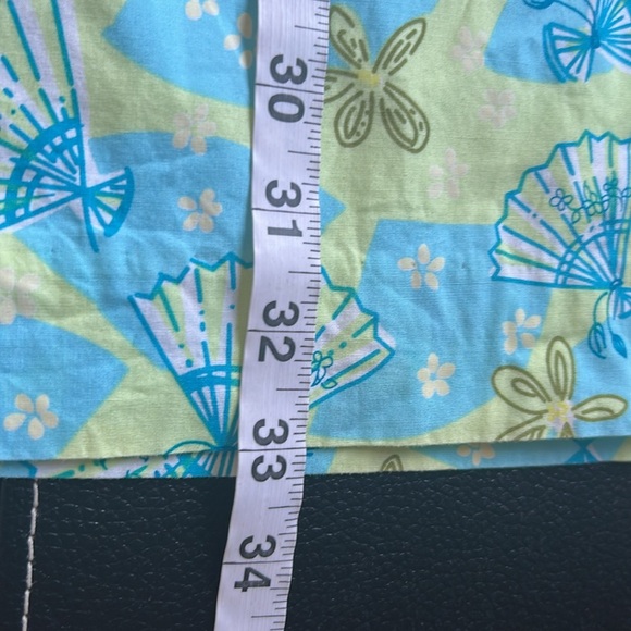 Lilly Pulitzer Peek A Boo Waist Spaghetti Strap Dress Blue Green Lace Sz 0 - Picture 10 of 10